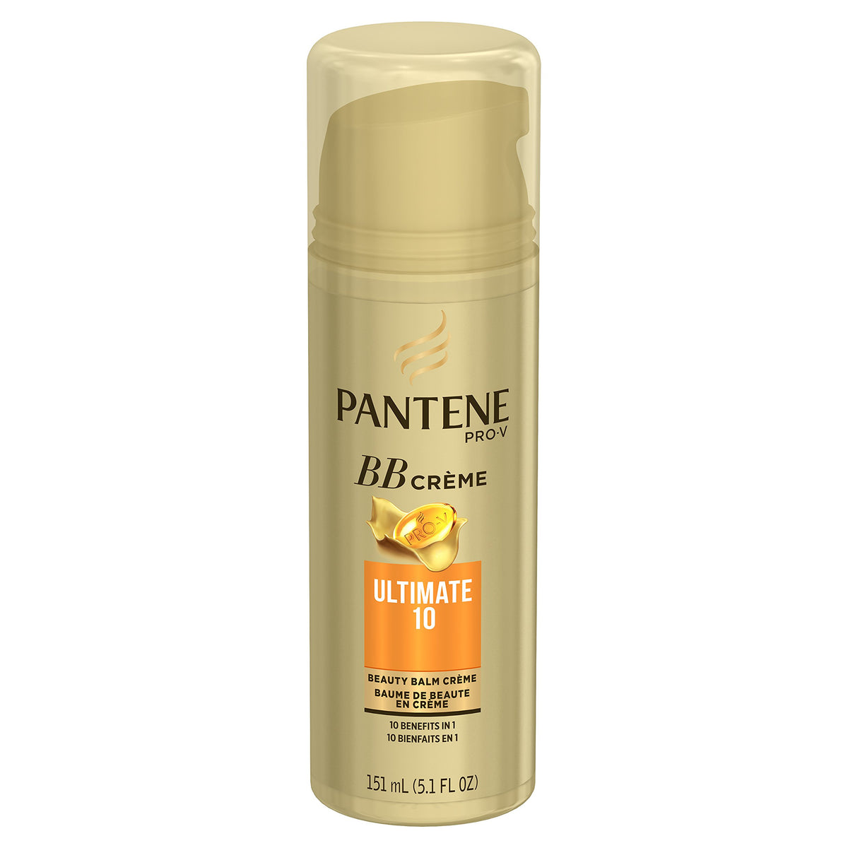 Pantene on bathroom counter in lifestyle scene, everyday routine benefit