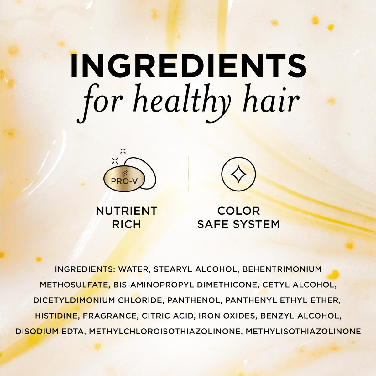 Pantene model with smooth, shiny hair showcasing repaired, manageable results