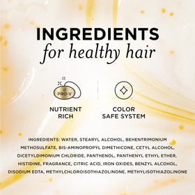 Pantene model with smooth, shiny hair showcasing repaired, manageable results
