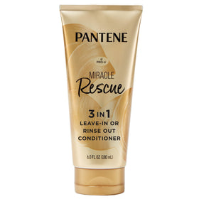 Pantene Miracle Rescue front bottle shot showing label and size benefits