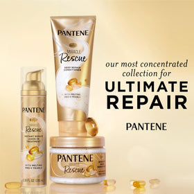 Pantene Miracle Rescue side label closeup showing ingredients list