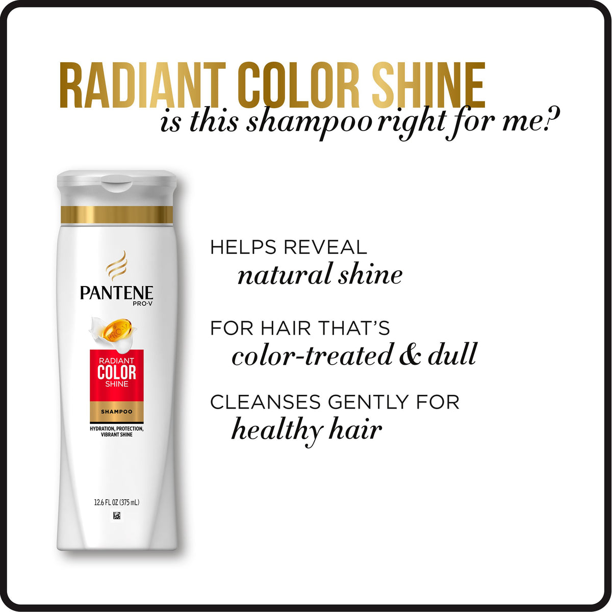 Two Pantene packages side‑by‑side illustrating packaging may vary