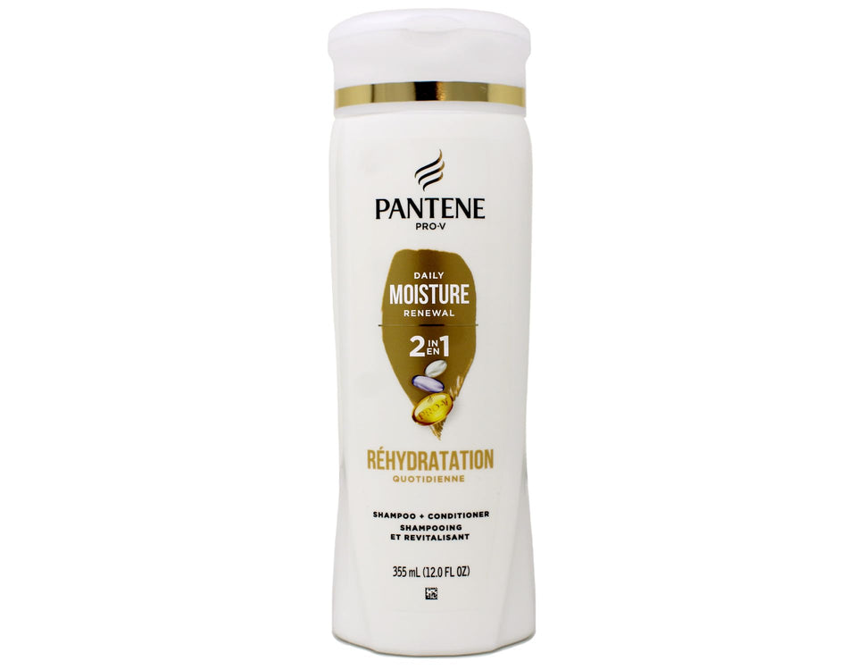 Pantene front label showing product name and benefits for quick selection