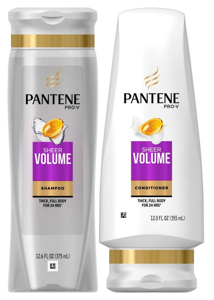 Pantene front packaging showing lightweight formula for added lift