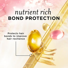 Pantene pump dispensing shampoo showing easy controlled use