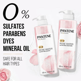 Pantene pump and cap close-up for easy dispensing and convenience