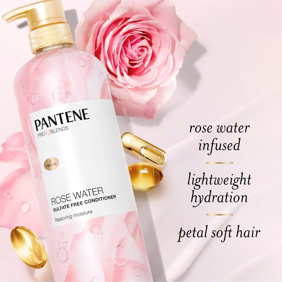 Pantene 30 oz bottle beside common items to show size and value
