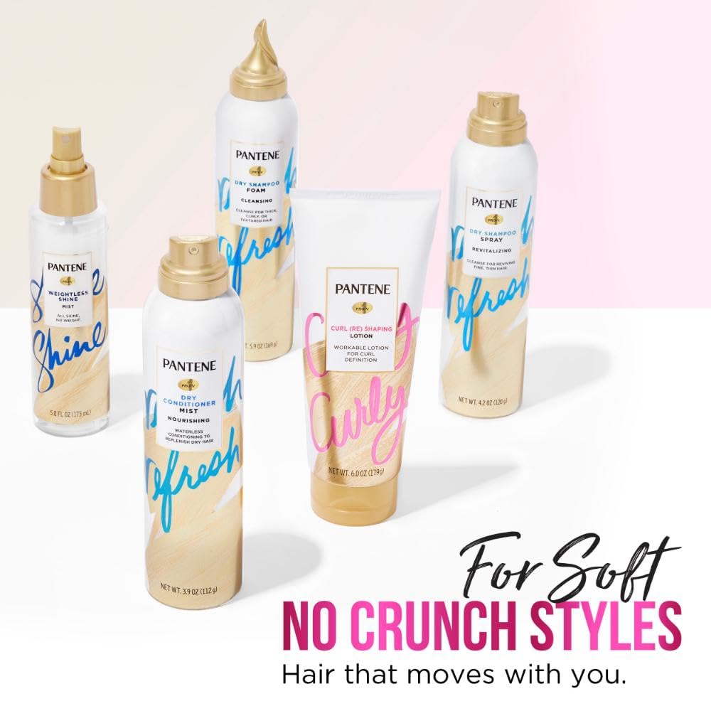 Pantene used to refresh second-day curls with reduced frizz
