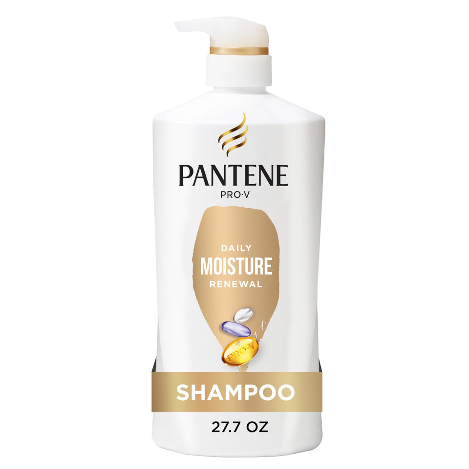 Pantene front bottle showing label and 72‑hour hydration benefit