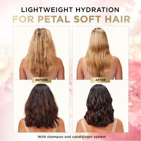 Pantene shampoo lather on hair demonstrating gentle cleansing