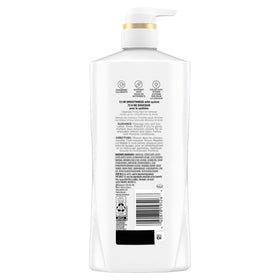 Pantene bottles beside common objects to show full-size scale