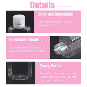 Panxxsen clear bottle side view highlighting durable plastic and smooth interior for easy cleaning