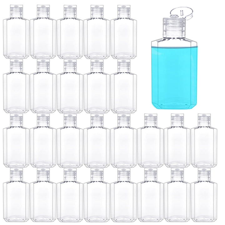 Panxxsen clear 40-pack front view showing compact refillable bottles for travel benefits