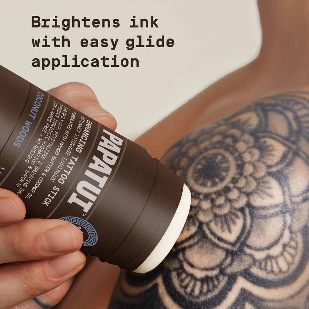PAPATUI before and after tattoo showing improved contrast and depth quickly