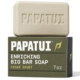 PAPATUI front packaging showing cedar sport bar and bold branding, promotes reliable performance