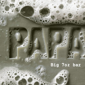 PAPATUI creamy lather in hand demonstrating rich hydration and effective cleaning