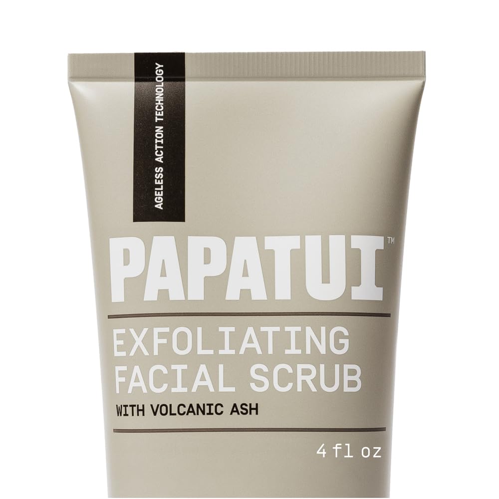 PAPATUI front packaging showing 4 oz scrub and clean design benefit clarity