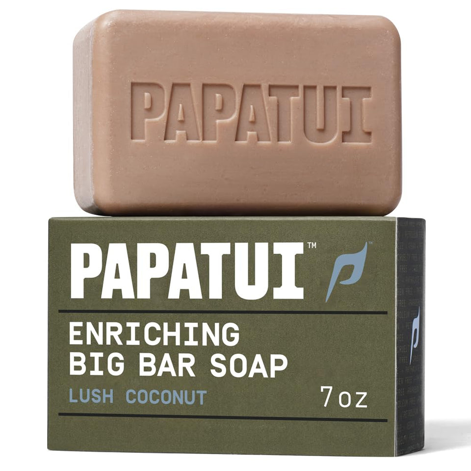 PAPATUI front packaging 7oz bar showing branding and scent benefit