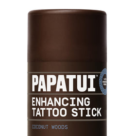 PAPATUI front packaging showing Coconut Woods scent and 2.6 oz size benefit