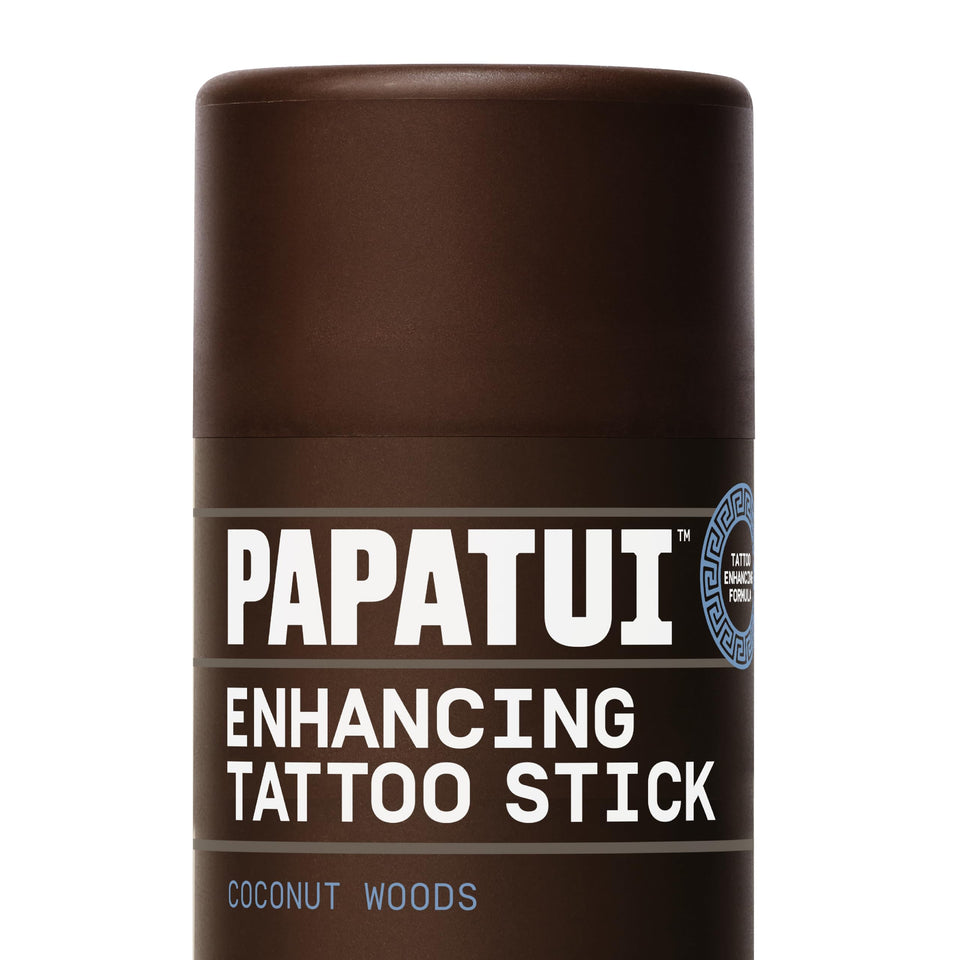 PAPATUI front packaging showing Coconut Woods scent and 2.6 oz size benefit