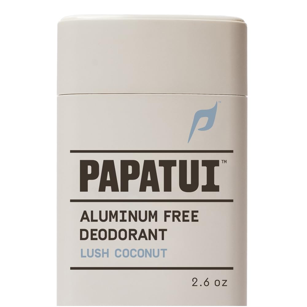 PAPATUI front packaging showing lush coconut scent and benefit of all-day odor control