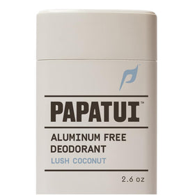 PAPATUI front packaging showing lush coconut scent and benefit of all-day odor control