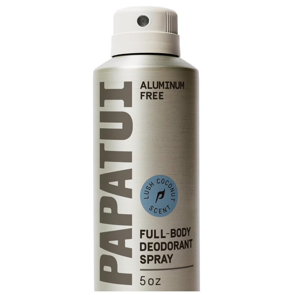 PAPATUI front packaging showing clean coconut scent and benefit of full-body freshness