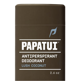 PAPATUI front packaging showing 2.6 oz stick and lush coconut scent for confidence