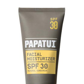 PAPATUI front packaging showing bottle and clear SPF benefit