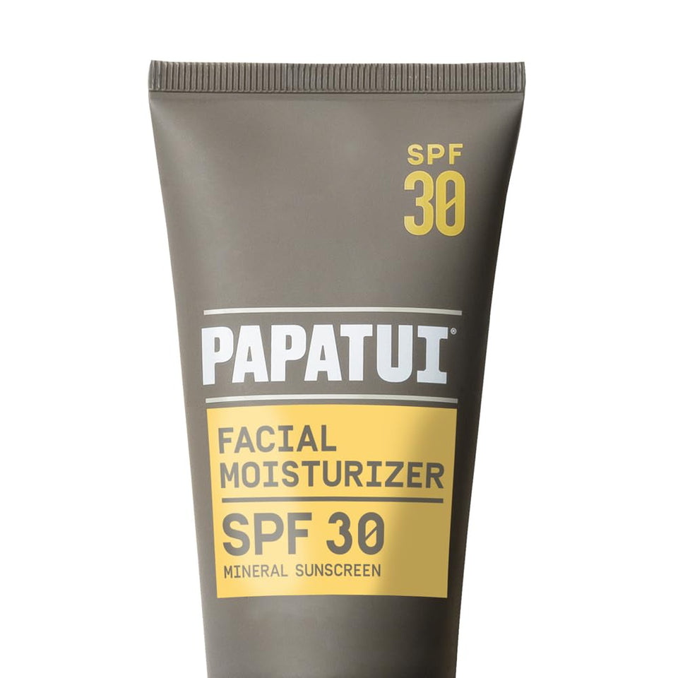 PAPATUI front packaging showing bottle and clear SPF benefit
