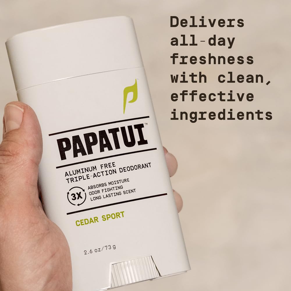 PAPATUI product in hand for scale illustrating portable 2.6oz size convenience