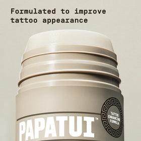 papatui stick held in hand illustrating compact 2.6 oz size for travel
