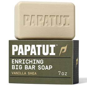 PAPATUI front packaging showing Vanilla Shea and 7 oz benefit