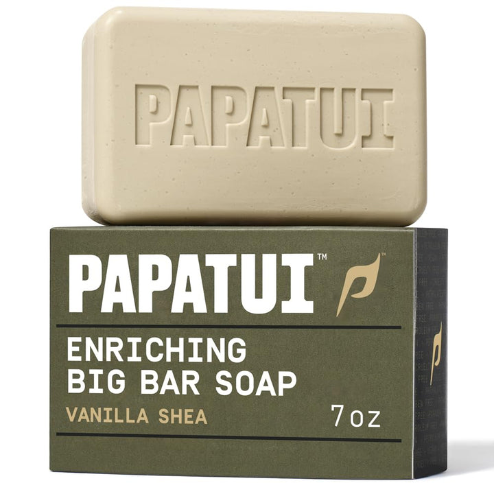 PAPATUI front packaging showing Vanilla Shea and 7 oz benefit