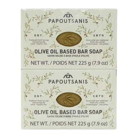 Papoutsanis front packaging showing unscented pack and pack of four benefit