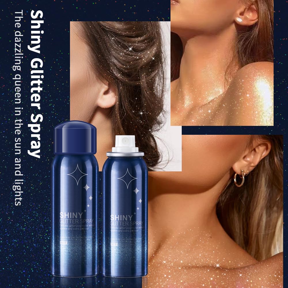 PAQIMAN spray being applied to shoulder demonstrating quick festival-ready glow