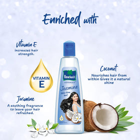Parachute Advansed before and after hair comparison showing smoother strands benefit