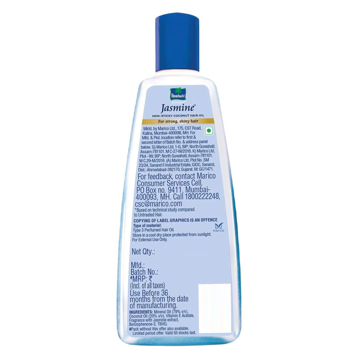 Parachute Advansed on bathroom shelf styled lifestyle shot showing everyday use benefit