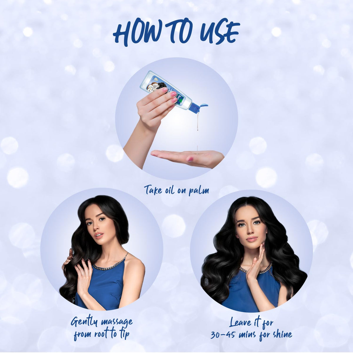 Parachute Advansed scalp massage scene showing improved scalp nourishment benefit
