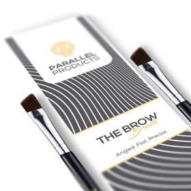 PARALLEL PRODUCTS close-up of synthetic bristles highlighting precise pigment pickup benefit
