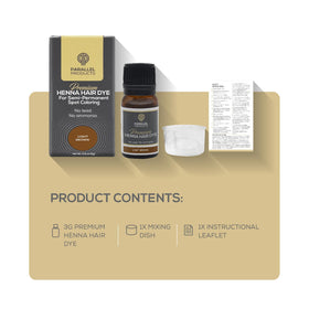 Parallel Products henna paste close-up texture showing smooth mix for precise application