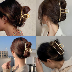 Parcce clip holding thick curly hair, secure hold for busy days