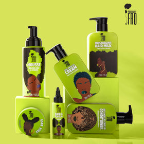 Pardon My Fro used by woman outdoors showing long-lasting definition