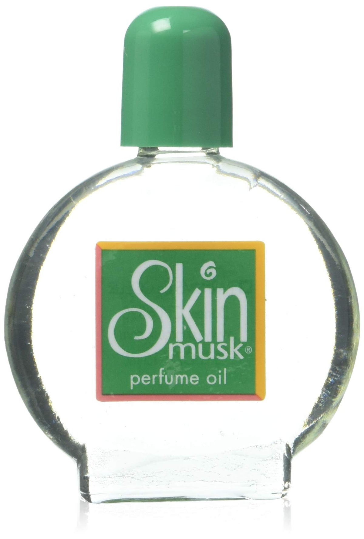 Parfums De Coeur Skin Musk front bottle showing label and compact size benefit