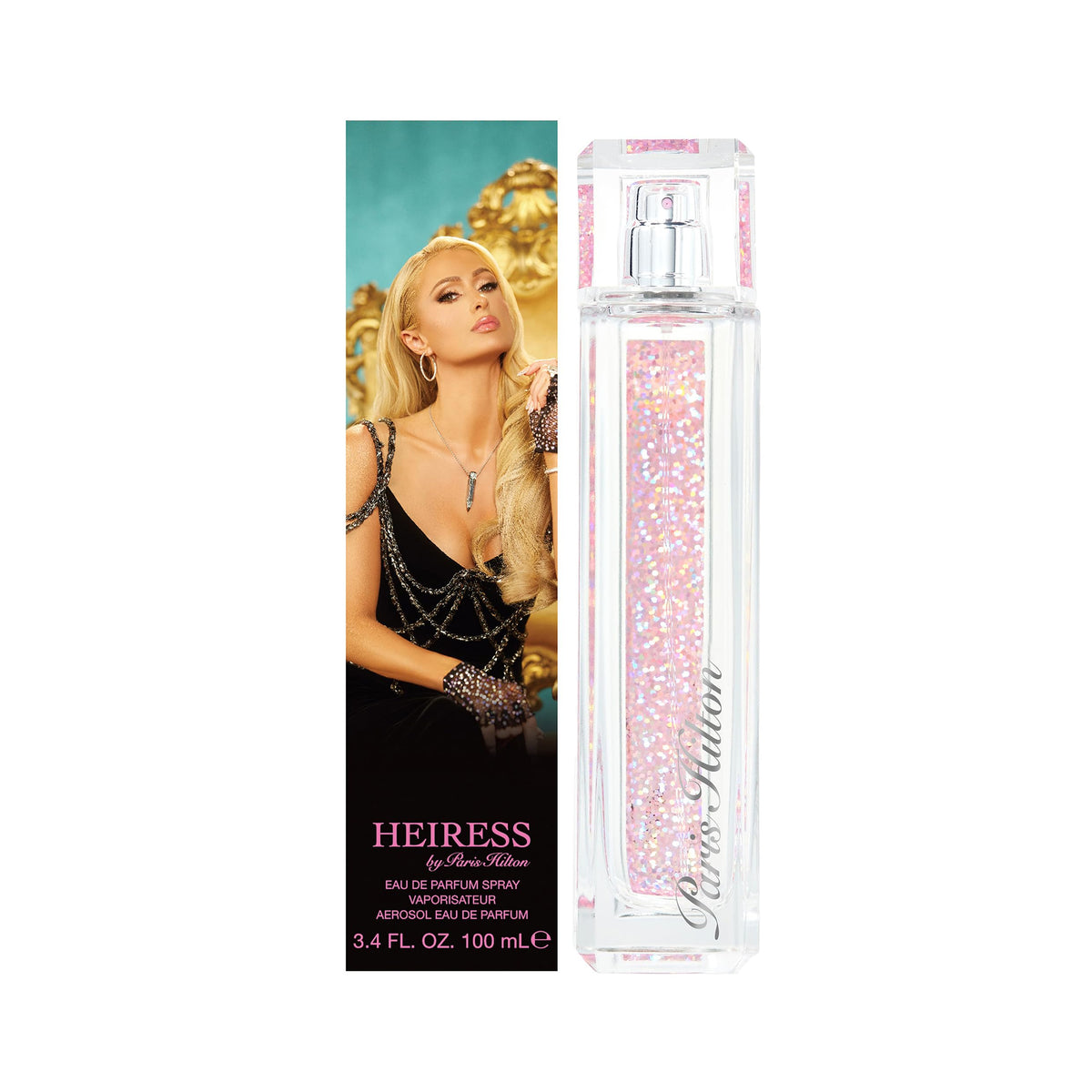 Paris Hilton Heiress closeup atomizer showing spray detail for easy application