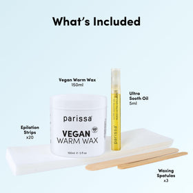 Parissa wooden applicators and biodegradable strips arranged for quick use