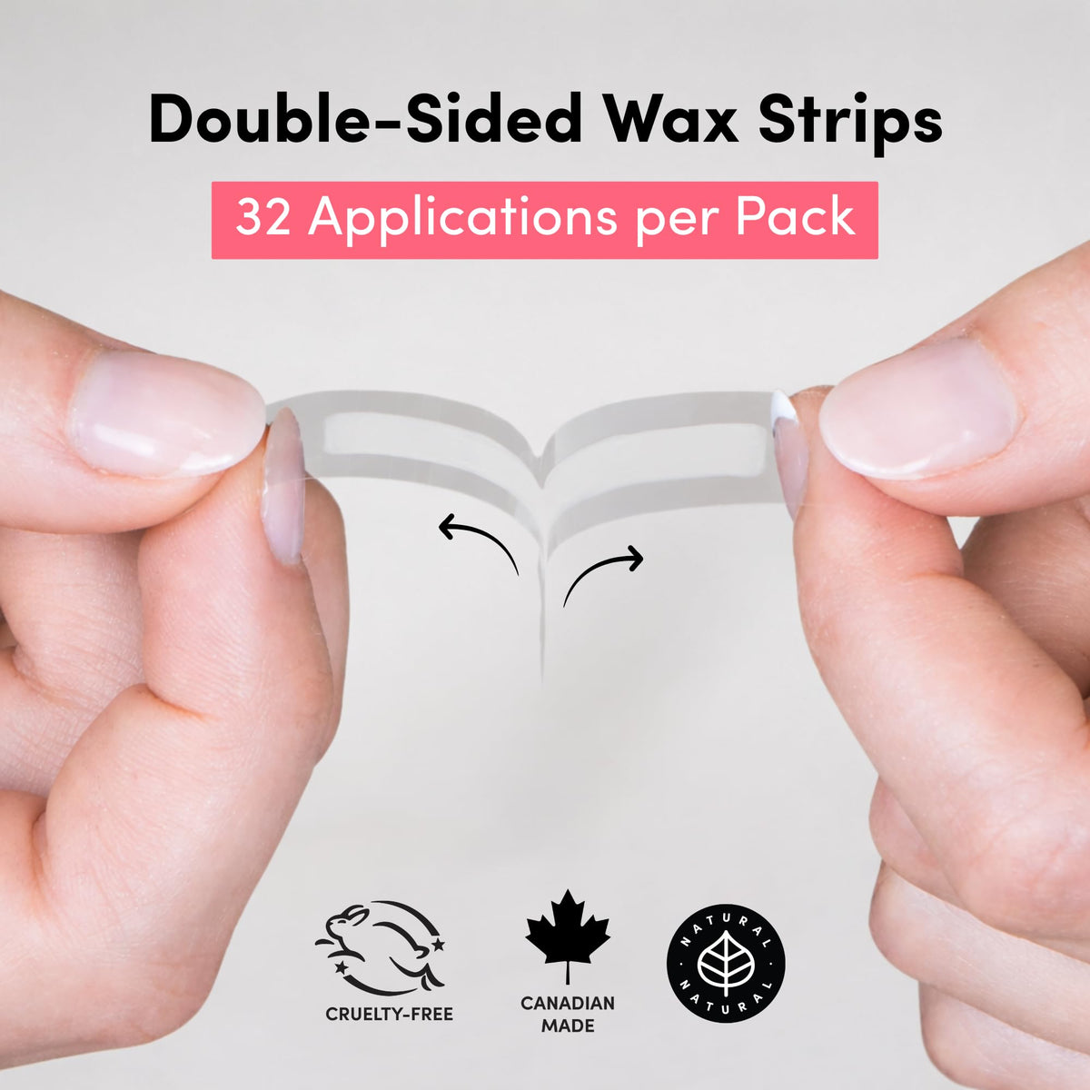 Parissa bamboo spoolie beside strips for shaping and blending