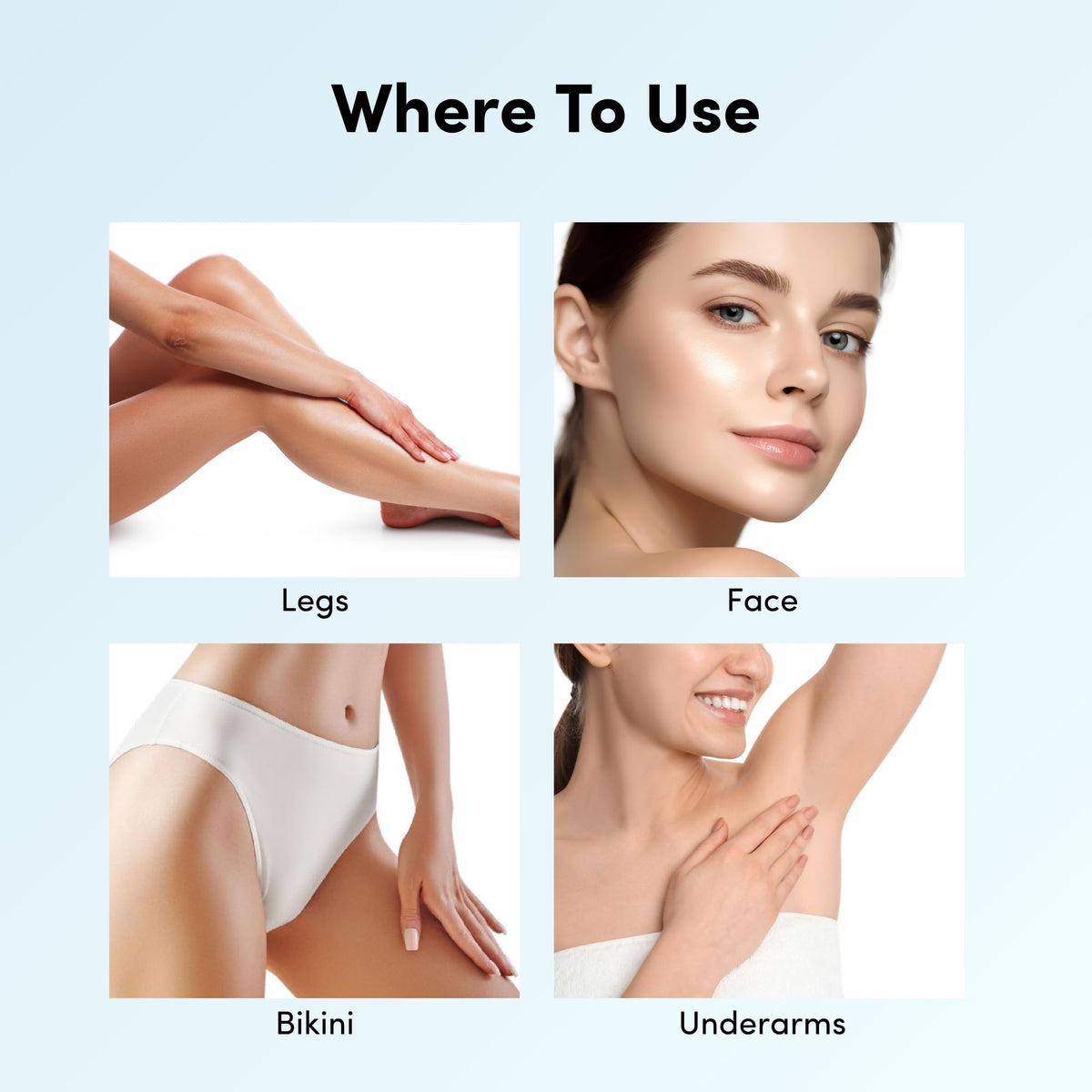 Bikini area demonstration using Parissa wax for precise hair removal