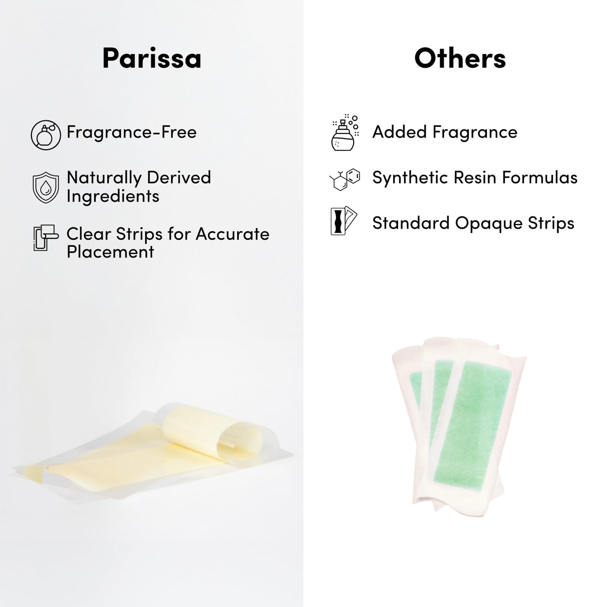 Parissa strips in a bathroom travel setting showing compact, salon-alternative convenience