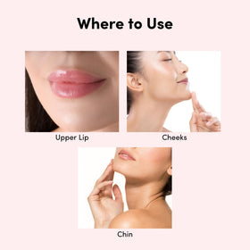 Parissa strip beside a coin to show size and targeted facial coverage for precise use